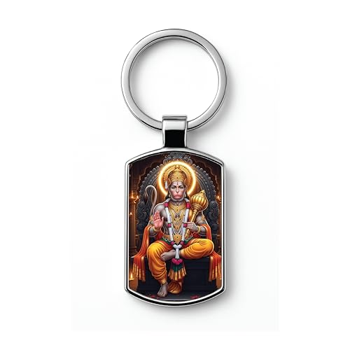 Image of Stylish Metal Keychains with Permanent Glossy Print - Inspirational Quotes & Spiritual Designs - Perfect Key chains for loved ones, Personal Use, Gifts & Return Gifts