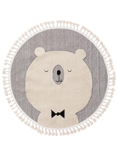 benuta LYTTE Kinderteppich Momo - Kunstfaser - Rund & im Style:...