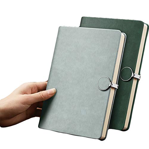 HJHJ Cuadernos Gobernado Notebook A5 PU Cuero, revistas, Hebilla Hardcover College, for reuniones de Trabajo Escuela de Mujeres for niños, Multifuncional Interior Página blocs de Notas