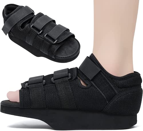 Zapatos postoperatorios para dedo del pie roto Orthowedge Ortopédico médico Pie Brace Antepié Zapato de descarga para cirugía (M)