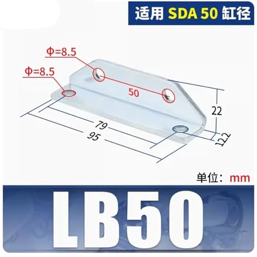 Support pneumatique LB32 pour stabiliser vérin standard SDA
