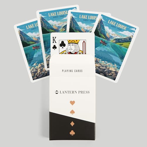 Baraja de cartas de póker Lantern Press Lake Louise miniatura 6