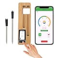 Wireless Smart Meat Thermometer - 656FT Bluetooth Range, 2 Probes, Rechargeable - Digital Cooking Thermometer for BBQ, Grilling, Oven, Smoker, Turkey, Beef - App Alerts & Monitor