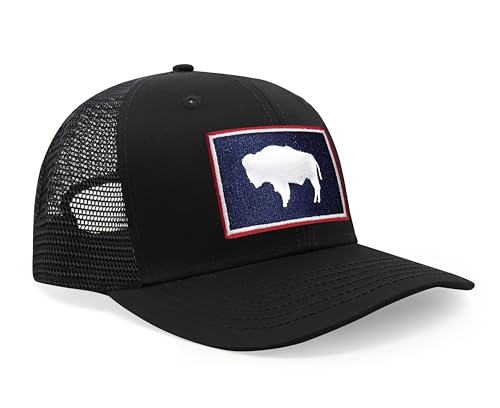 Image of International Tie State Hat for Men and Women, Adjustable Snapback Trucker Baseball Cap with Embroidered Patch