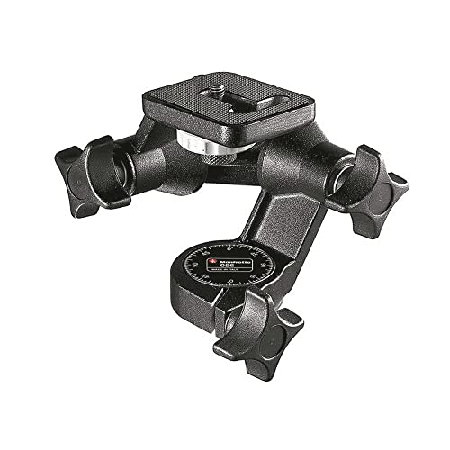 Manfrotto Tête de Trépied 3D Junior, Pied Appareil Photo, Rotule Photo, Stabilisateur et Support Smartphone, Accessoire Photo et Vidéo