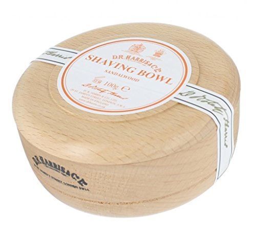 D.R. Harris Jabón Afeitar Sándalo Bol Madera, Único, 100g