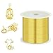 Produktbild REFORUNG Basteldraht Gold Kupferdraht Kupferlackdrähte zum Basteln Kupfer Lackdraht 0.3mm x 100m Dekodraht Dünn Schmuckdraht für Ringe Biegedraht Biegsam Perlendraht für Schmuck Halsketten Handwerk