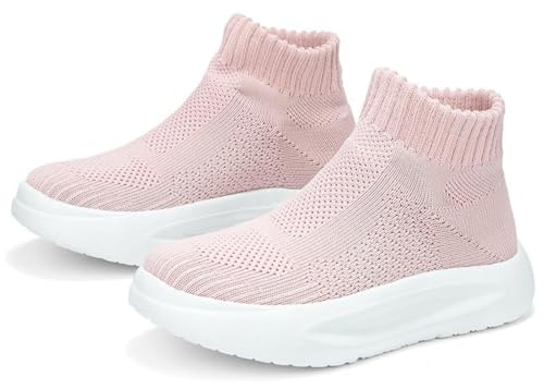 FUNCOS Kids High Top Sneakers | Lightweight Comfort Running Shoes | Non-Slip & Breathable Design | Machine Washable for Summer Activities3