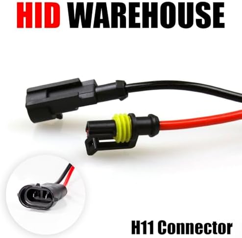 HID-Warehouse HID Xenon Replacement Bulbs - H11 6000K - Light Blue (1 Pair) - 3