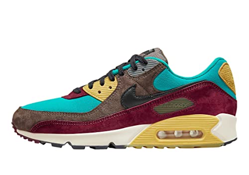 Nike Baskets unisexes Air Max 90 NRG Cuir Textile, Ridgerock/noir/vert turbo/sa, 36 EU
