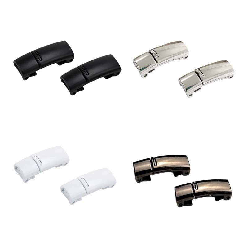 4 Pairs Lace-Free No Tie Shoe Laces Metal Magnetic Magnetic Buckle Shoelace Lazy Free Shoelace Buckle One Size Fits All Adult and Kids Shoes