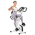 Botifly Cyclette Pieghevole da Casa 4 in 1, Bicicletta magnetica pieghevole, Resistenza magnetica regolabile a 16 livelli, monitor LCD e sensore di frequenza cardiaca