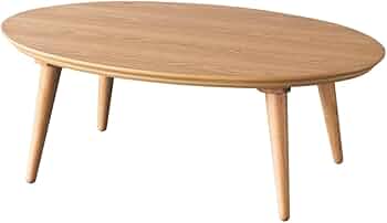 Amazon.co.jp : KEN JAPAN こたつ テーブル 楕円形 105×70cm 木製