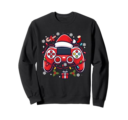 Manette de Noël - Jeux vidéo de Noël pour Amateur de Jeux vidéo Sweatshirt