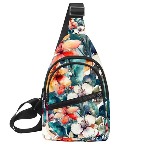 Sac à bandoulière pour femme aux finitions soignées et motif floral élégant pour le voyage