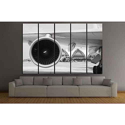 Airplane Turbine №171.1 ZELLART impression sur toile grand format deco chambre 90x60