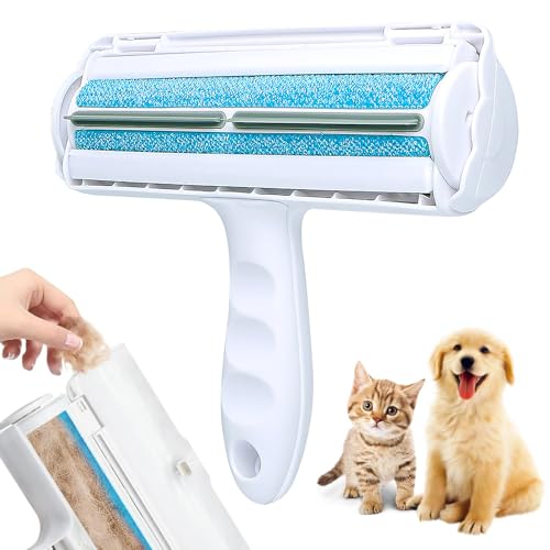 Omnikryp Brosse Anti Poils Animaux, Réutilisable Rouleau Poils Animaux Chat Chien, Écologique, Ultra Efficace, Épilateur pour Canapé, Arbre à Chat,...