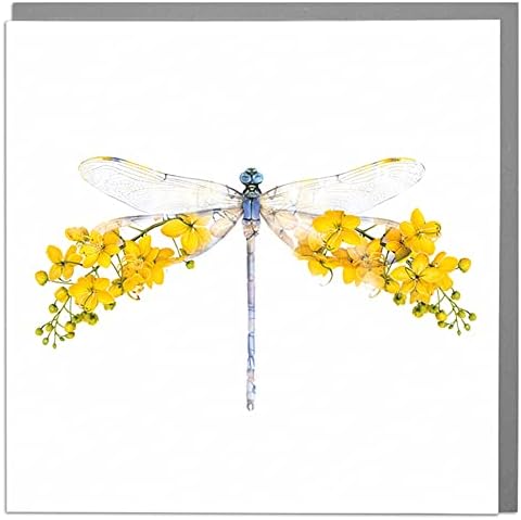 Lola Design - Wildlife Botanical Greeting Cards - Blank Cards and Envelopes - Small Mouse Animal Card