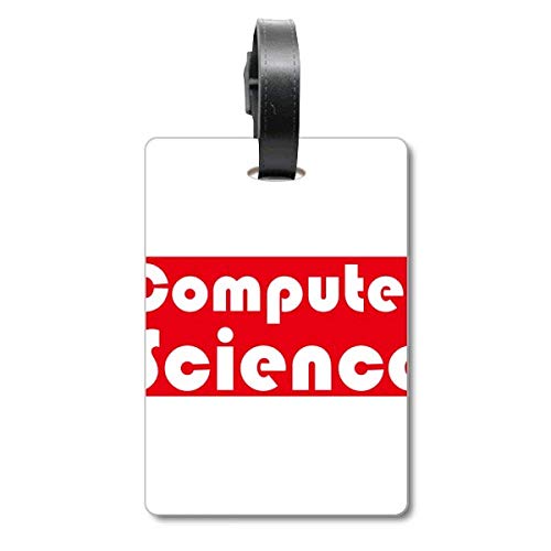 Étiquette pour valise rouge Computer Science anti-perte pour étudiant nomade