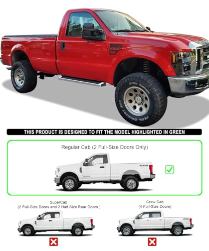 Estribos running boards APS 6in para Ford F150 y F250 miniatura 2