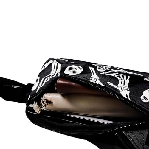 Sac de voyage crâne multicolore compact et ajustable - 5