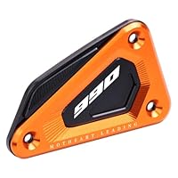 MotHeart Aluminium-Schutzdeckel für Bremszylinder vorne für 990 Duke 2024 CNC-gefräst für Motorräder 990 duke Zubehör (Orange)