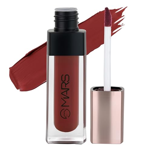 Image of MARS Popstar Non-Drying Liquid Mousse Lipstick for Women with Matte Finish | Lightweight and Non-Sticky Formula | Up to 12 Hour Long Lasting | Transferproof & Waterproof (6.0ml) (08-Muse)