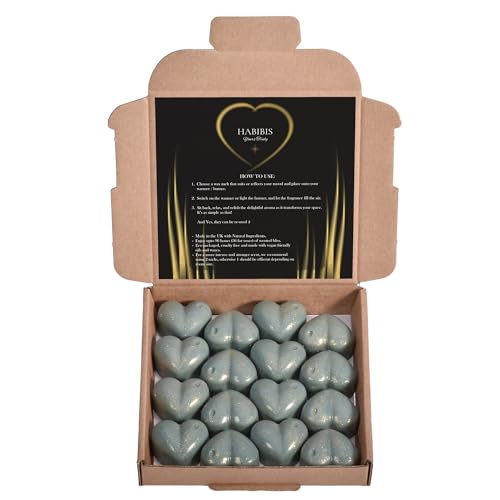 Habibis Juego de 16 velas aromáticas de cera de corazón inspirada...
