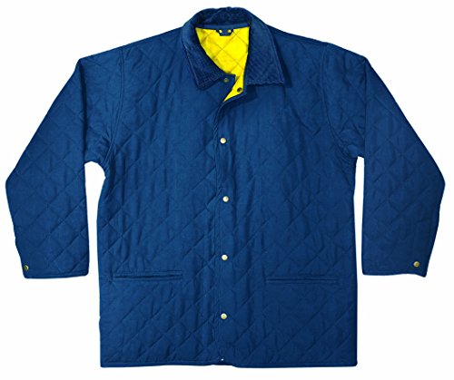 Giacca husky trapuntata in microfibra blu xxl