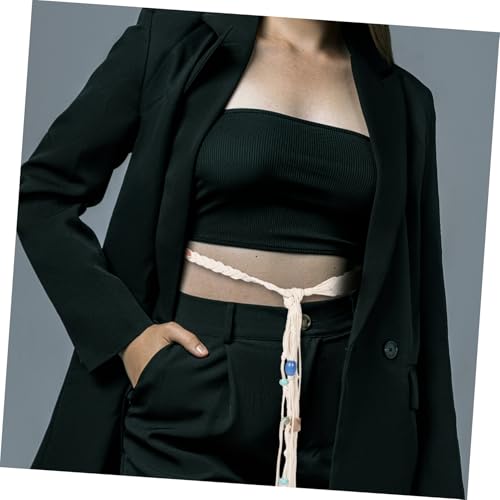 BESTYASH Women Boho Tassel Waist Belt with Beads Handwoven Woven Rope for Skirts and Stylish and Comfortable Accessory4