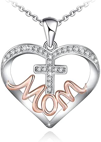 Gifts for Mom I Love You Mom Necklace 