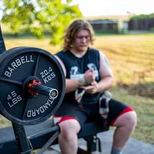 45 lb Weight Plate Pair from Barbell Standard | Powder Coated & Extremely Durable | Fits 2" Olympic StandardBars | 2% Tolerance Guarantee — photo 5 of 6