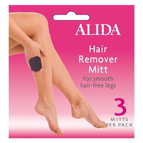 Alida Hair Remover Mitt for Legs (3 Mitts)