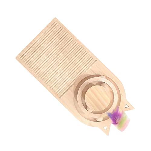 3 em 1 de arranhar para com de arranhador exercício de treinamento de madeira para gatinhos presente