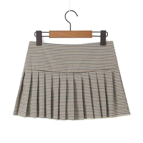 Y2K Black Striped Pleated Mini Skirt with Side Zipper and Bow Detail3