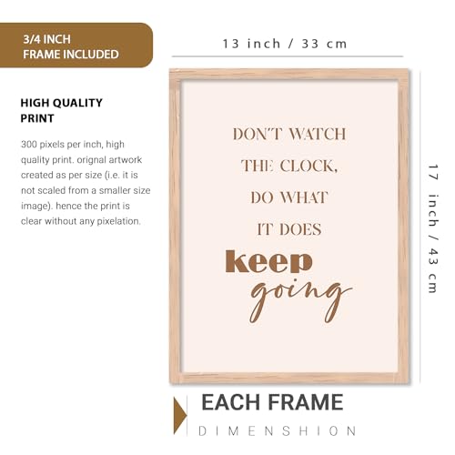 Image of kotart Motivational Quotes Decorative Wall Hanging frames for Living Room | Bedroom | Office | Gift | Decoration frames for Home | Painting wall Decor - Set of 6 (13x17, C) Pack of 6