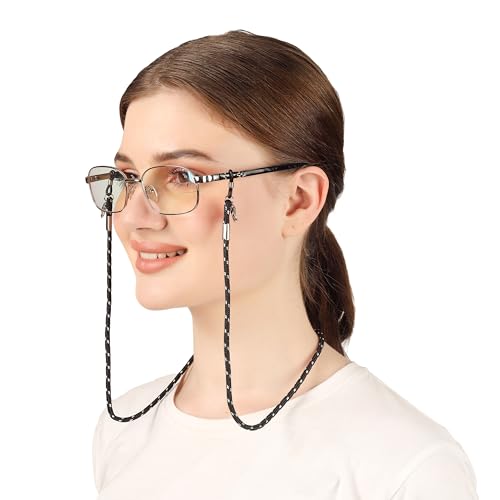 Image of Unisex Spec Holder Hook & Loop Anit Slip Eyewear Lanyard Fabric Strap Chain