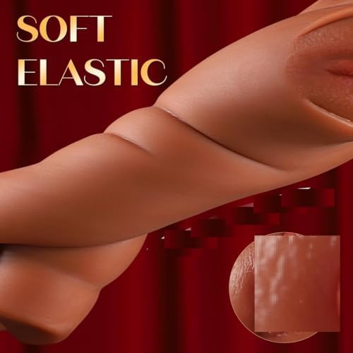 BIG SHOCKED Sex Toys for Men Pocket Pussy Extended 5D Textured Dual Tunnel — view 4