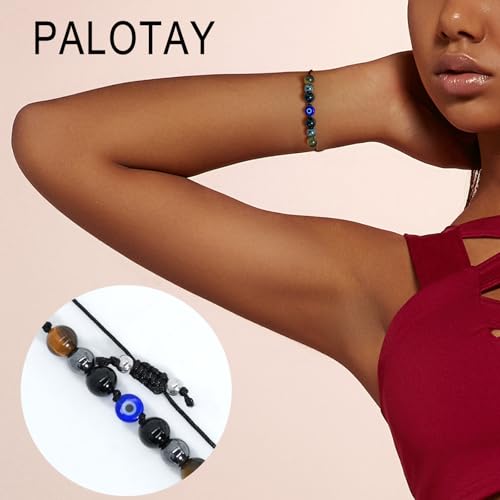 Evil Eye Bracelets Stress Anxiety Protection Bracelets for Women Men Anxiety Relief Item Gifts3