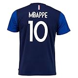  Camiseta del Equipo de Francia FFF para niño MBAPPE Nº 10, Licencia Oficial Azul, Azul, 4 años
