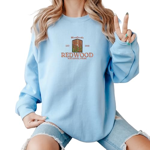 Embroidered Redwood National Park Sweatshirt, Personalised Tee Gift, Hoodie Embroidery, Natural Lover Gift, Present for Her3