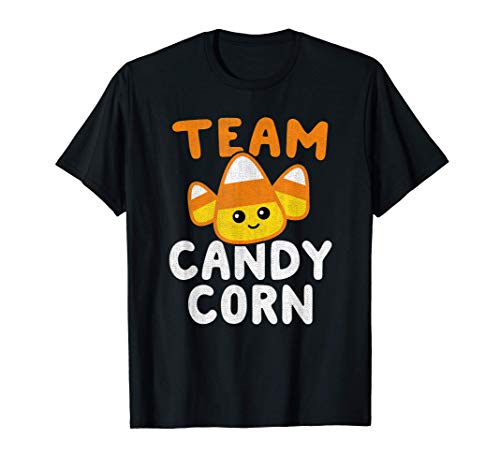 Halloween Team Candy Corn Funny Lazy Costume Kids Women Gift Camiseta