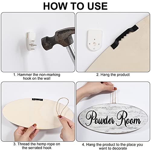 Queekay Wooden Signs Rustic Hanging Sign Family Wall Decor Indoor and Outdoor Vintage Wooden Decoration Farmhouse Primitive Wall Decor for Home Sign Door (Powder Room) Queekay Wooden Signs Rustic Hanging Sign Family Wall Decor Indoor and Outdoor Vintage Wooden Decoration Farmhouse Primitive Wall Decor for Home Sign Door (Powder Room)