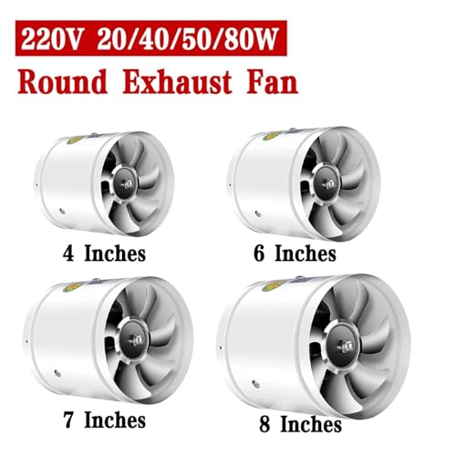 Extractor de tubo de 4 pulgadas para conducto redondo de 220V 4