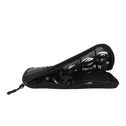 Hynes Eagle Travel Universal Cable Organizer Electronics Accessories Cases for Various USB Phone Charger and Cable Monochrome