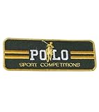  MYMERCERIE - Lote de 3 parches de polo deportivo (3 x 7 cm), color verde
