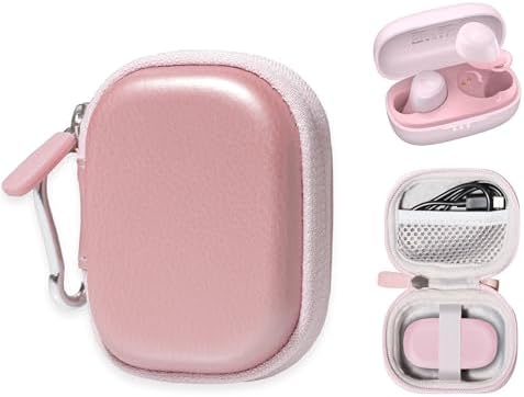 getgear Case for TOZO A1 Mini Wireless Bluetooth Headphones 5.3" Lightweight Built-in Mic (Rose Gold)