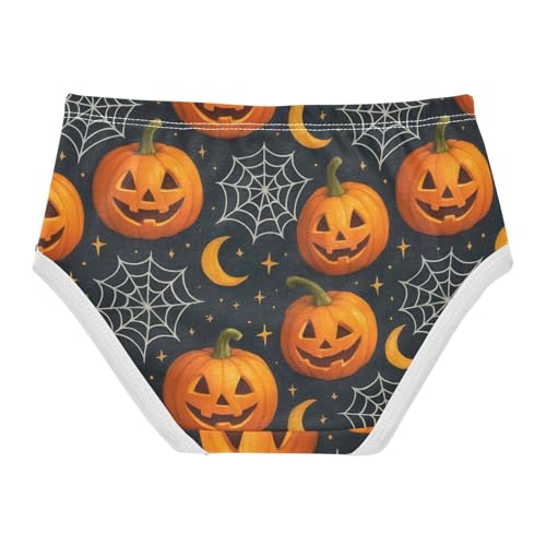 Joisal Florals Toddler Underwear Floral 2t Cotton Little Girl Panties Cute Pumpkins Halloween Black Undies Kids Briefs2