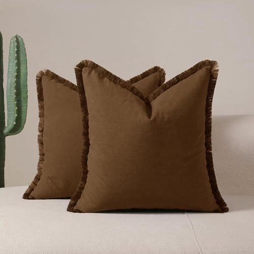 Cushion Covers 45x45cm Set of 2 Decorative Boho Throw Pillow Case...