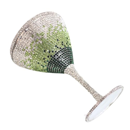 Image of Women Goblet Rhinestone Evening Bag Cocktail Cup Diamond Clutch Funny Crystal Prom Handbag Wedding Purse for Party